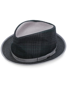 plaid fedora hat Etro