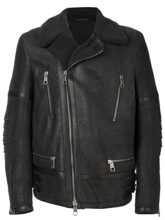 leather aviator jacket Neil Barrett