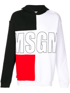 толстовка дизайна колор-блок MSGM
