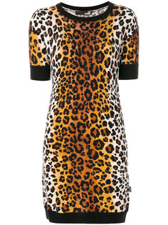 leopard print knitted dress Love Moschino