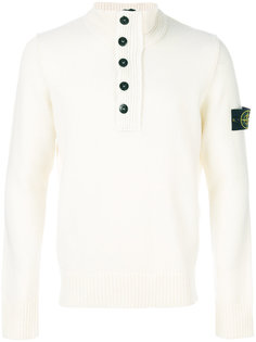 джемпер с горловиной на пуговицах Stone Island