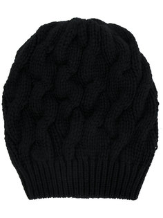 chunky cable knit beanie Cruciani