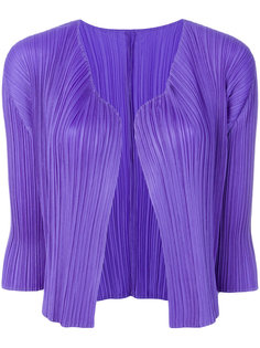 pleated short cardigan  Pleats Please By Issey Miyake