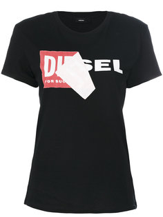 футболка с принтом логотипа Diesel
