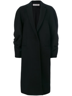 свободное пальто со сборками на рукавах Victoria Beckham