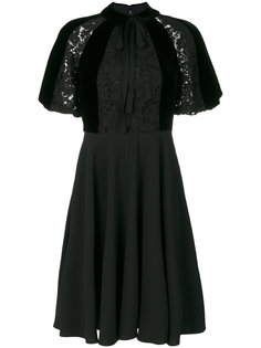 платье с кружевной вставкой Valentino