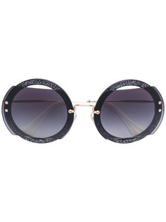 солнцезащитные очки в круглой оправе Miu Miu Eyewear