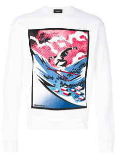 skier print sweatshirt Dsquared2