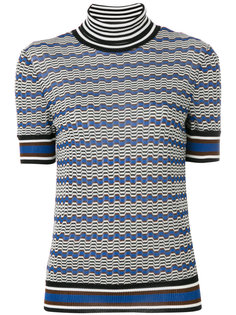 топ с отворотом и принтом  Missoni