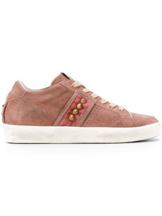 studded sneakers  Leather Crown
