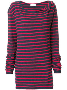 wide neck striped jumper Faith Connexion