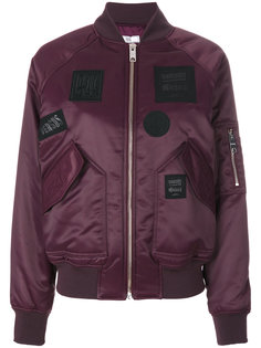 patched bomber jacket  Versus