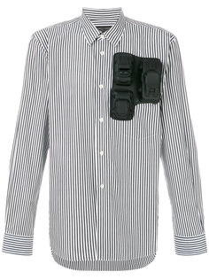 полосатая рубашка с объемными аппликациями Comme Des Garçons Homme Plus
