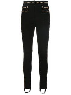 брюки с завышенной талией с заклепками Balmain