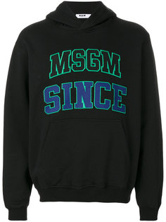 embroidered hoodie MSGM