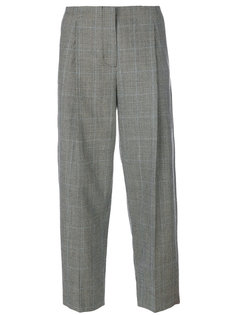 укороченные брюки в клетку Victoria Beckham