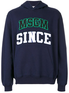 embroidered hoodie MSGM