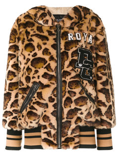 леопардовая куртка с капюшоном Dolce &amp; Gabbana