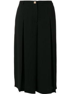 wide leg cropped pants Versace Collection