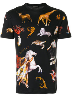 футболка с животными Versace