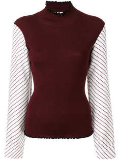 contrast sleeve top Carven