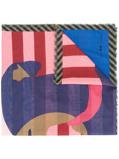 dog patterned scarf Odeeh