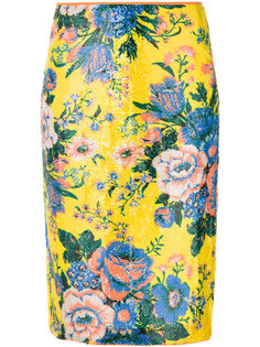 юбка-карандаш с цветочным принтом  Diane Von Furstenberg