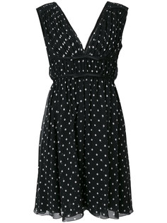 платье в горошек без рукавов Giambattista Valli