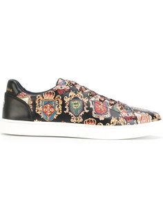 кроссовки с гербами Dolce &amp; Gabbana