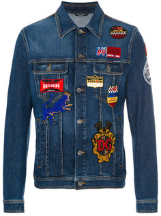 джинсовая куртка с заплатками Dolce &amp; Gabbana