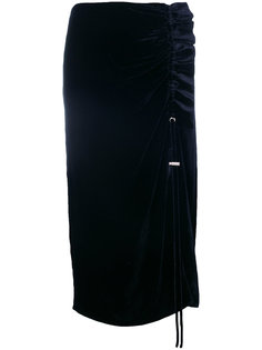 ruffled panel velvet skirt Cédric Charlier