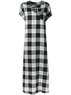 plaid maxi dress Osklen