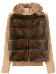 contrast panel coat P.A.R.O.S.H.