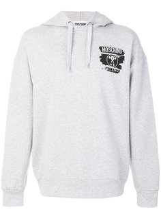 chest logo hoodie Moschino
