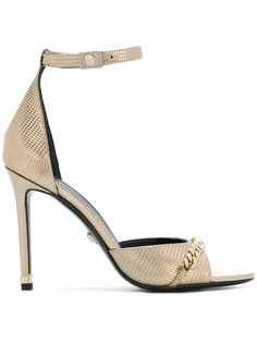 босоножки с цепочной вставкой Versace