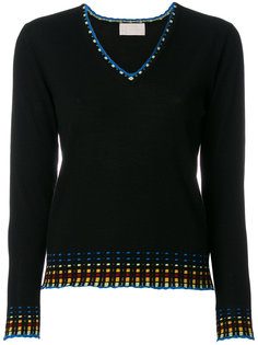 multicolour trim sweater Peter Pilotto