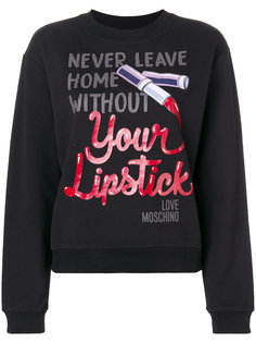 толстовка Lipstick Love Moschino