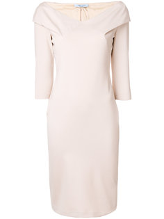off-shoulder fitted dress Blumarine