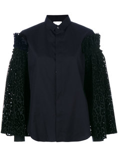 рубашка с леопардовым принтом Comme Des Garçons Noir Kei Ninomiya