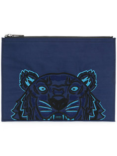 парусиновый клатч Tiger Kenzo