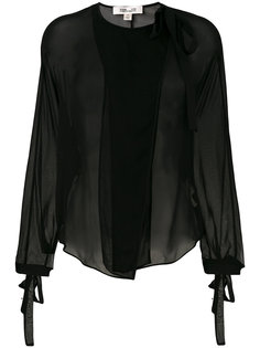 neck tie blouse Diane Von Furstenberg