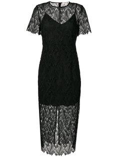 overlay midi dress Diane Von Furstenberg