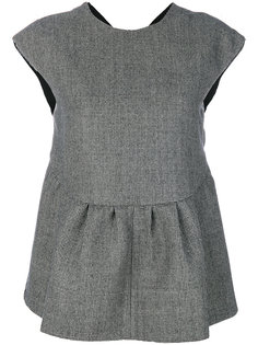 pleated trim top Rochas