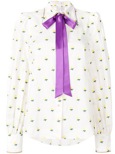 блузка с завязкой на шее и оборкой  Marc Jacobs