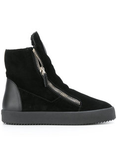 shearling lined hi-top sneakers Giuseppe Zanotti Design