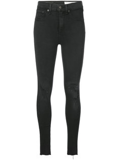 джинсы скинни с рваными деталями Rag &amp; Bone /Jean