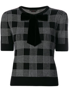plaid knitted top Alice+Olivia