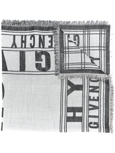 шарф с принтом логотипа Givenchy