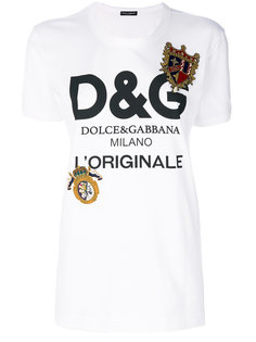 футболка с принтом логотипа Dolce &amp; Gabbana