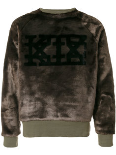 faux fur logo sweatshirt KTZ